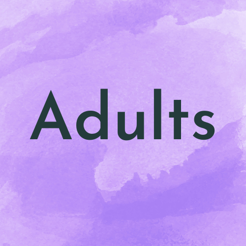 Purple background with the word aduls written on it
