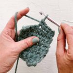 Image of hands crocheting